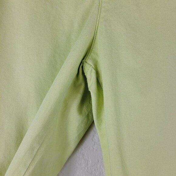 Calvin Klein Jeans Cropped Pants Capris Yellow Size 6 Summer Spring Casual Comfy - Picture 4 of 11